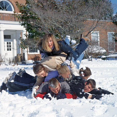 Snowball fight